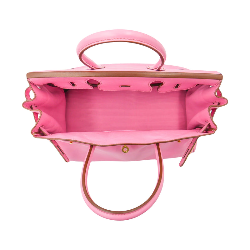 Herm�s 30cm Birkin Bubblegum Swift Leather Gold Hardware
