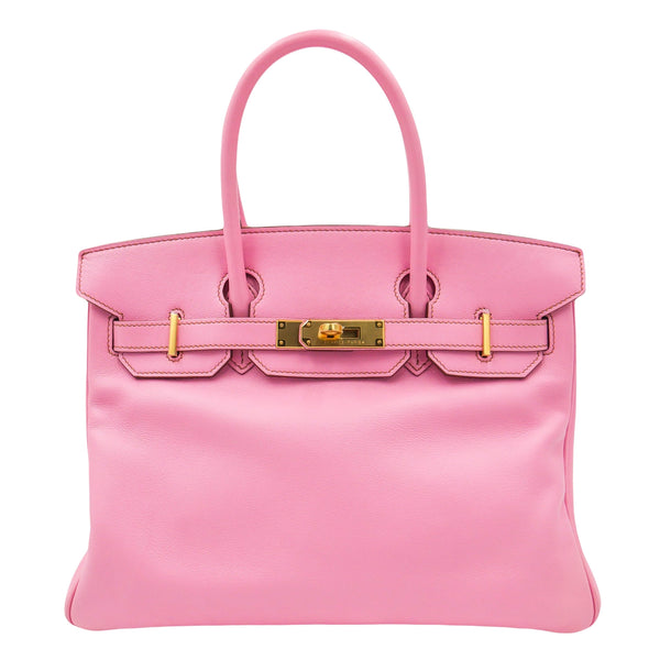 Herm�s 30cm Birkin Bubblegum Swift Leather Gold Hardware