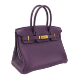 Herm�s 30cm Birkin Cassis Togo Leather Gold Hardware