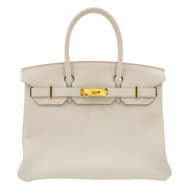 Herm�s 30cm Birkin Craie Togo Leather Gold Hardware