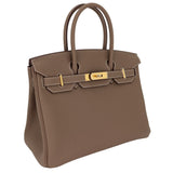 Herm�s 30cm Birkin Etoupe Togo Leather Gold Hardware