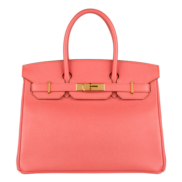 Herm�s 30cm Birkin Flamingo Epsom Leather Gold Hardware