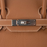 Herm�s 30cm Birkin Gold Togo Leather Palladium Hardware
