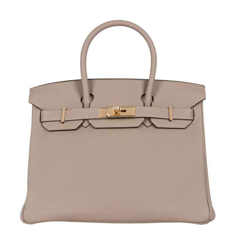 Herm�s 30cm Birkin Gris Tourterelle Togo Leather Gold Hardware