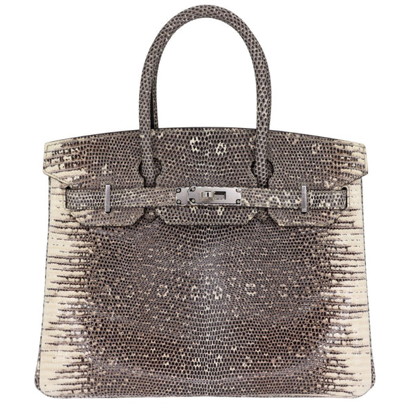 Herm�s 30cm Birkin Ombr√© Lizard Palladium Hardware