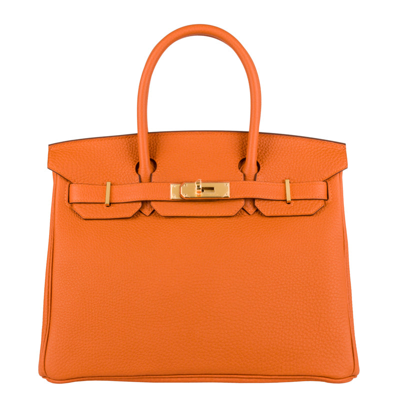 Herm�s 30cm Birkin Orange Togo Leather Gold Hardware