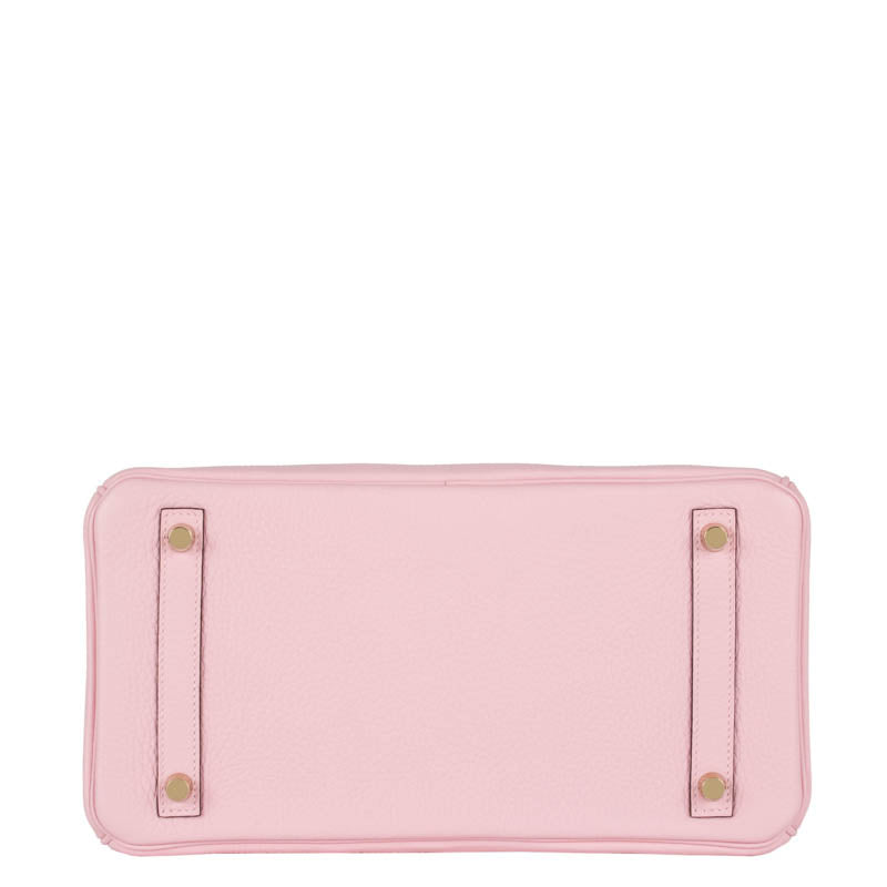 Herm�s 30cm Birkin Rose Sakura Clemence Leather Gold Hardware