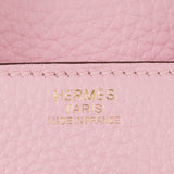 Herm�s 30cm Birkin Rose Sakura Clemence Leather Gold Hardware