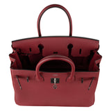 Herm�s 30cm Birkin Rouge Grenat Togo Leather Palladium Hardware