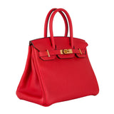 Herm�s 30cm Birkin Rouge Tomate Togo Leather Gold Hardware