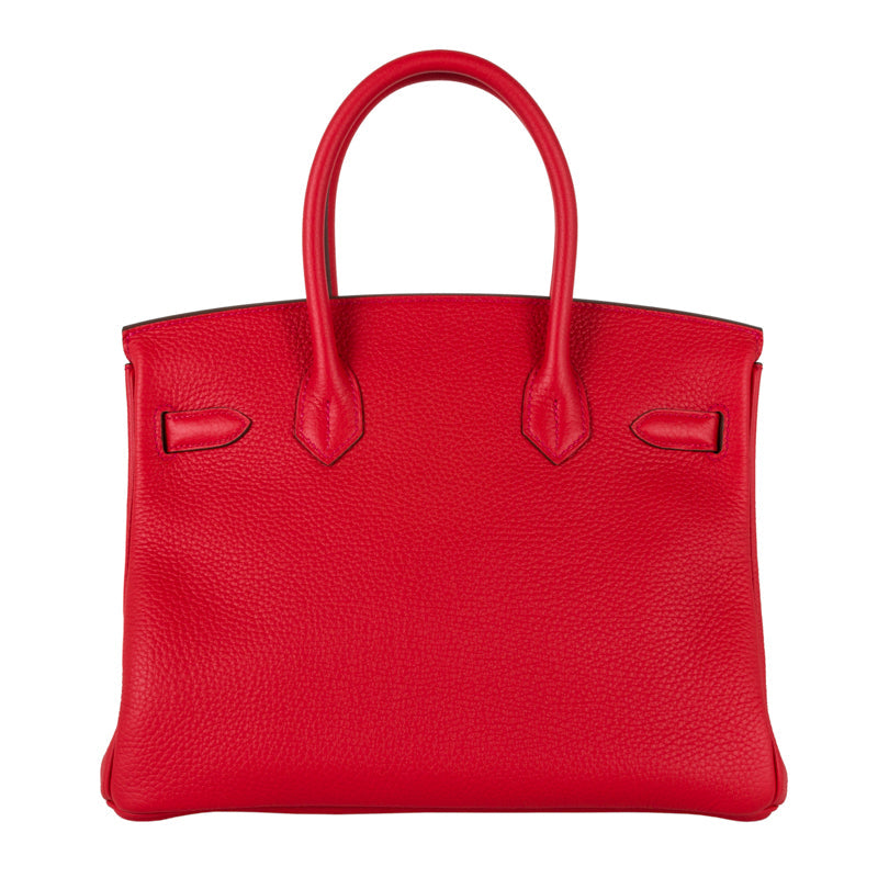 Herm�s 30cm Birkin Rouge Tomate Togo Leather Gold Hardware