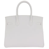 Herm�s 30cm Birkin White Epsom Leather Gold Hardware