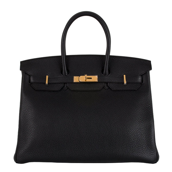 Herm√®s 35cm Birkin Black Clemence GHW