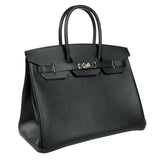 Herm√®s 35cm Birkin Black Epsom Palladium Hardware