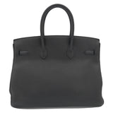 Herm�s 35cm Birkin Black Togo Leather Gold Hardware