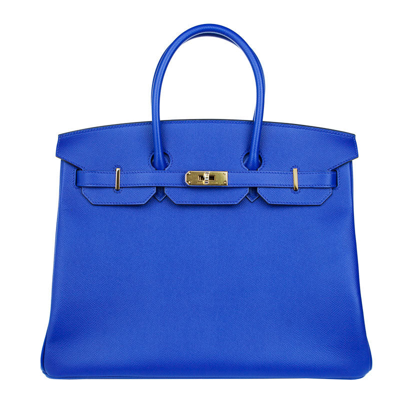 Herm√®s 35cm Birkin Bleu Electrique Epsom GHW