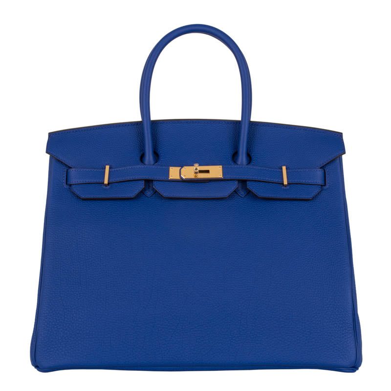 Herm√®s 35cm Birkin Bleu Electrique Togo GHW