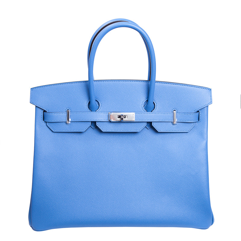 Herm√®s 35cm Birkin Bleu Paradis Epsom PHW