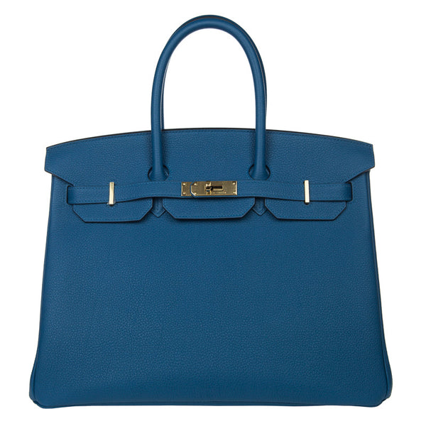 Herm√®s 35cm Birkin Bleu de Galice Togo GHW