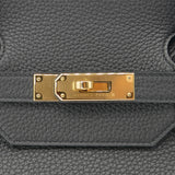 Herm�s 40cm Birkin Black Togo Leather Gold Hardware