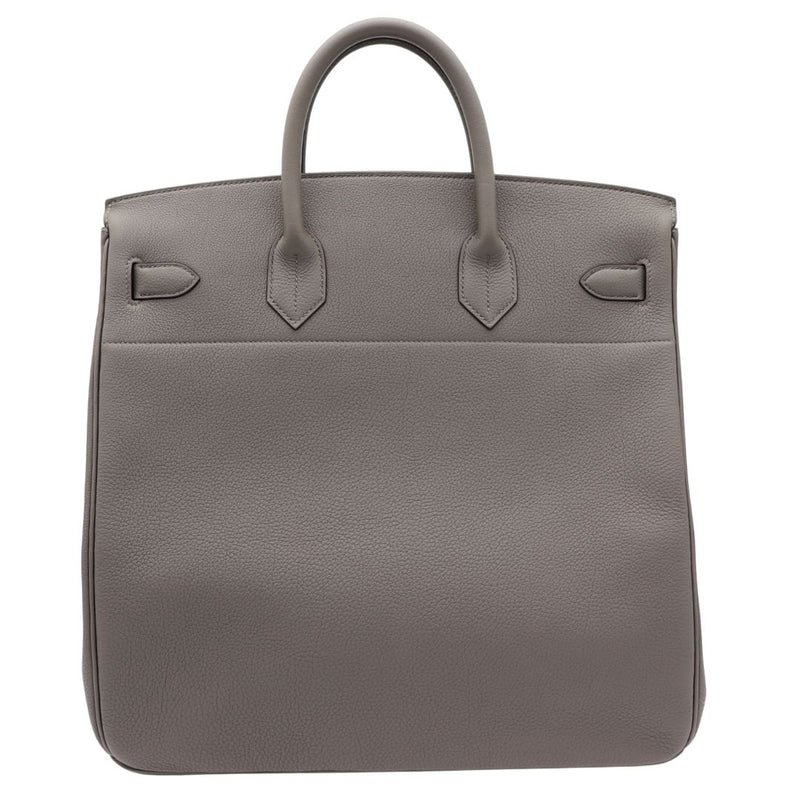 Herm�s 40cm Birkin HAC Gris Meyer Togo Leather Palladium Hardware