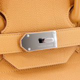 Herm�s 50cm Birkin HAC Caramel Togo Leather Palladium Hardware