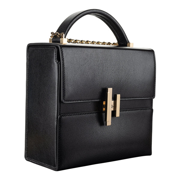 Herm�s Cinhetic Black Box Calf Leather PHW