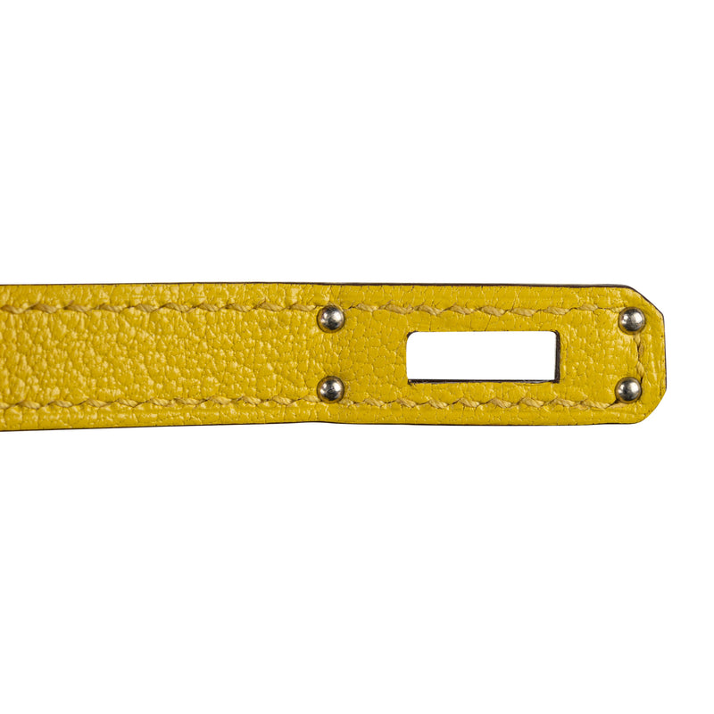 Herm�s Kelly Mini II Jaune De Naples Ch√®vre Leather PHW