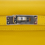 Herm�s Kelly Mini II Jaune De Naples Epsom Leather PHW