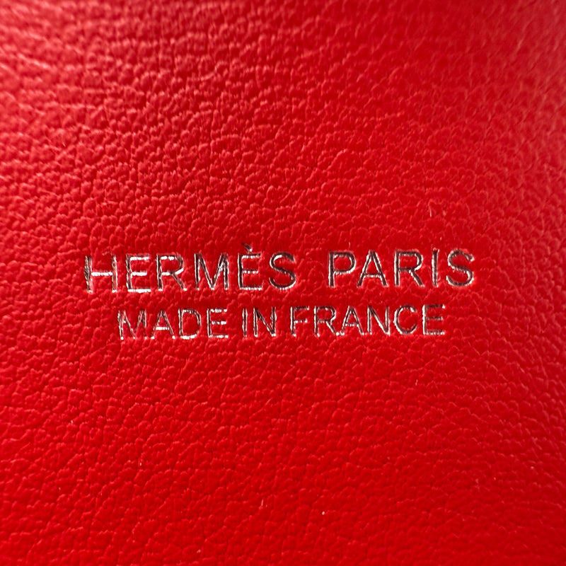 Hermès Kelly Mini Picnic Rouge de Coeur Swift Leather Palladium Hardware