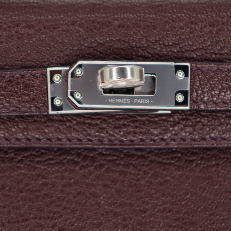 Hermès Kelly II Sellier Mini Rouge Sellier Chèvre Leather Palladium Hardware