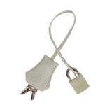 Hermès 30cm Birkin Denim/White Clemence Leather Palladium Hardware